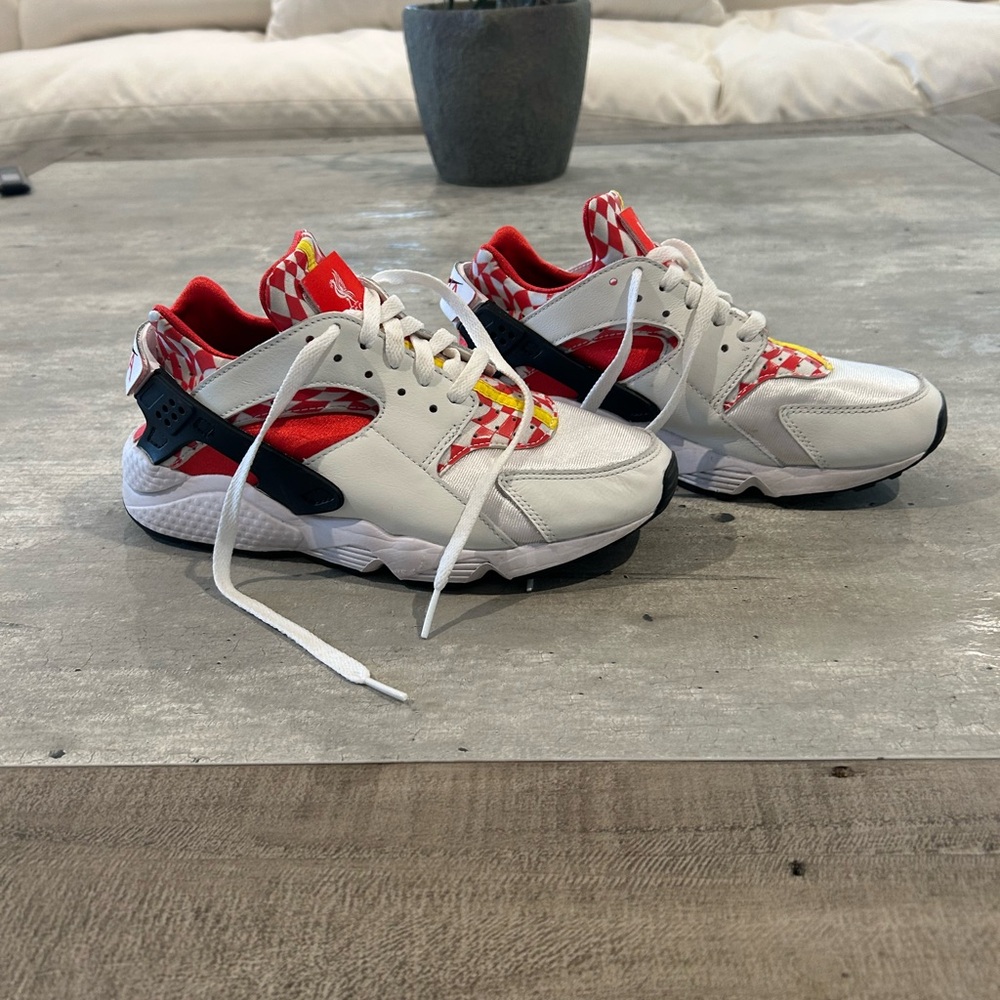 Nike Red and White Athletic Shoes